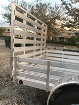 DMF Aluminum Trailer standard ramp (non bi-fold)