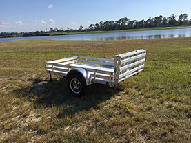 DMF Aluminum Trailer Large tool box